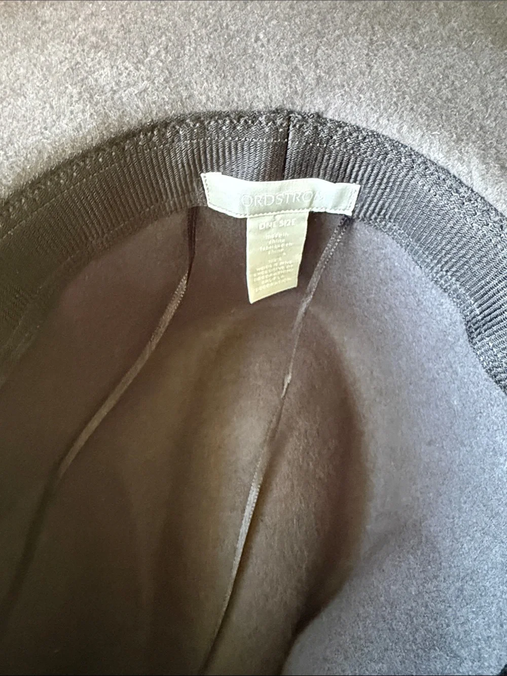 Nordstrom Gray and Black Felt Fedora
